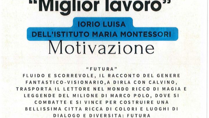 Straordinaria vittoria alla 2^  edizione del Concorso Scrivoanchio  dei nostri allievi del Liceo Scientifico MOntessori